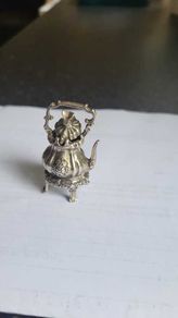 Miniature silver teapot