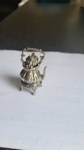Miniature silver teapot