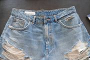 Zara denim shorts pristine condition