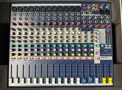 Mixing desk  Soundcraft 12 Channel with flightcase