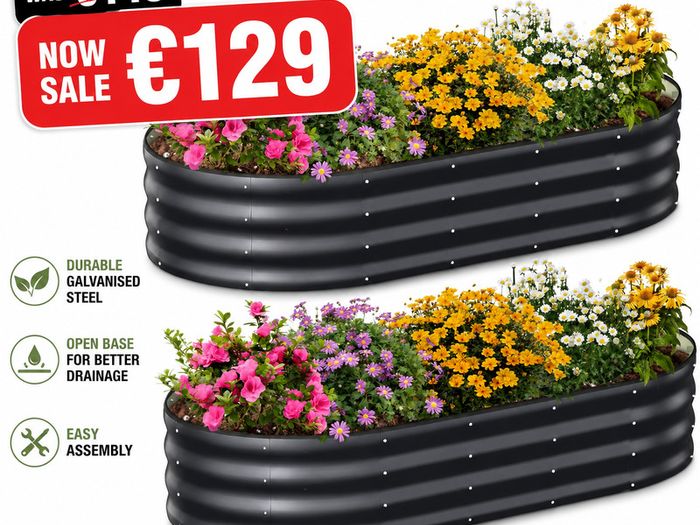 Metal Planter Box x 2