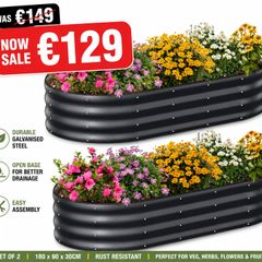 Metal Planter Box x 2