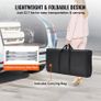 Portable Tradeshow Podium Table, 130 x 46,5 x 95 cm, Display Exhibition Counter Stand Booth Fair with Wall, Foldable Promotion Retail Bar Table Pop Up Podium with Storage Rack, Carrying Bag Image 6