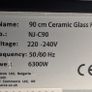 Hob NJ ceramic 4 rings in line Image 3