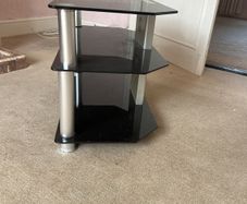 glass tv stand
