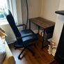 Small Desk and Office Chair Image 2