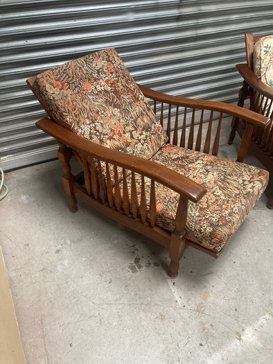 Pair of arts and crafts chairs