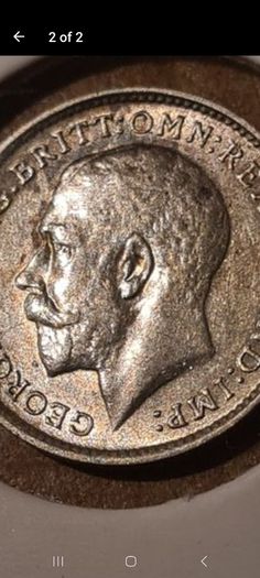 Siver George V 3d , 1913 Gem!
