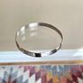 Mid Century Glass Vase with Silver Bands Hallmarked Image 7
