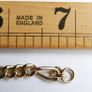 Vintage Retro Gold Plated T Bar Curb Chain Bracelet Image 6