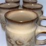 1980s Denby Pottery Mugs set of 5 Image 2