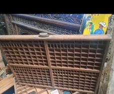Vintage Wooden Printers Tray