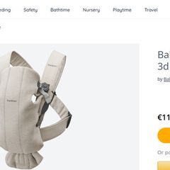 BabyBjorn Carrier Mini 3D Jersey  Light Beige