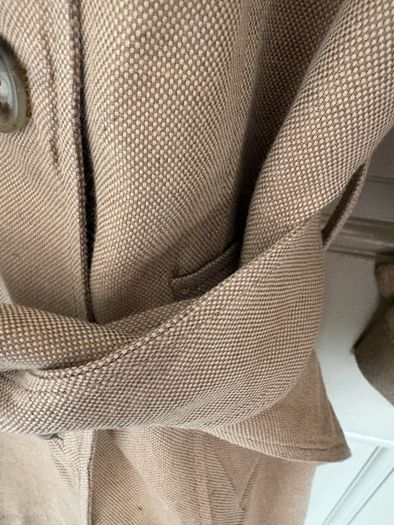 Massimo Dutti linen and cotton mix trench size XS