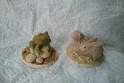TwoTiny Hand Painted Animal Figures