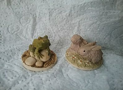 TwoTiny Hand Painted Animal Figures