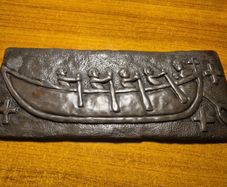 Vintage St Brendan's Boat Wild Goose Studio Wall Plaque