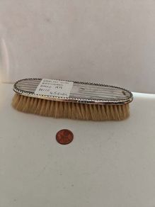 Antique Sterling Silver Handled Clothes Brush - Hallmarked Birmingham 1919