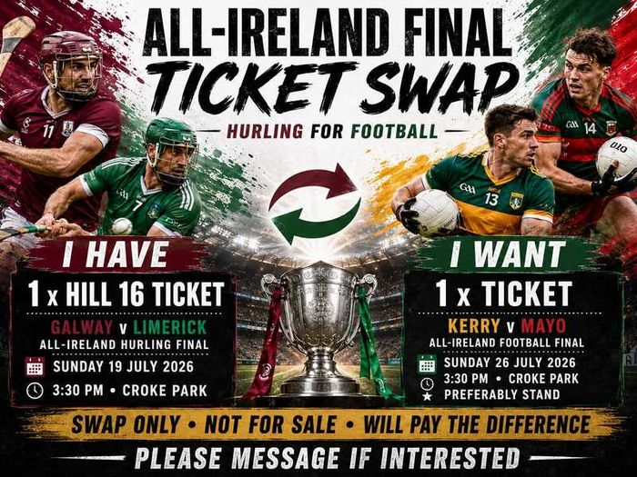 All-Ireland Hurling Final Ticket Swap