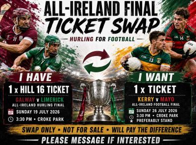 All-Ireland Hurling Final Ticket Swap