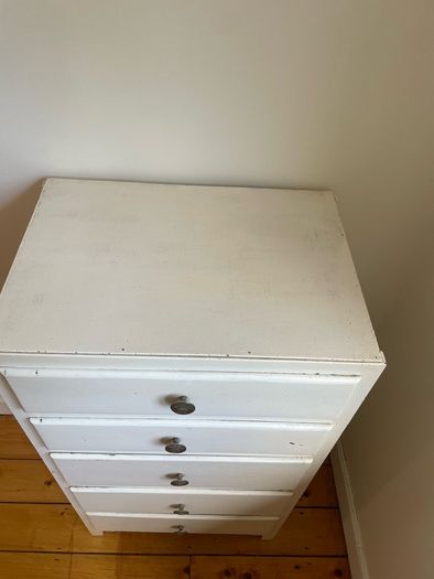 Painted 5-Drawer Tall Chest of Drawers