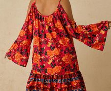 Stunning Boho Style Dress size 20 + matching accessories available