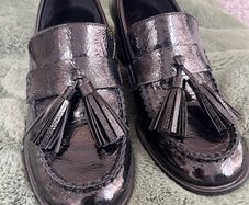 NEW Zara Soft Patent Loafers / Shoes - Size 6 / EU 39