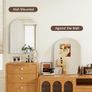 Arch Bathroom Mirror 45x60cm Frameless Wall Mirror, Modern HD Glass Decorative Arched Wall Mirrors for Bathroom Hallway Living Room Bedroom Walls Image 5