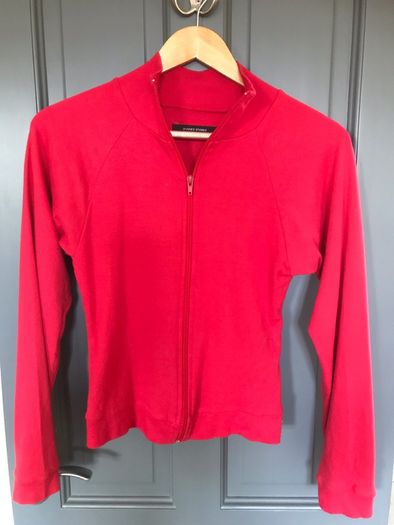 Dunnes Stores red zipped cardigan size 8-10