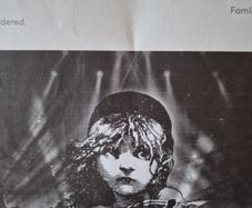 Les Miserables 4th June 3arena - 2 tickets,  block E