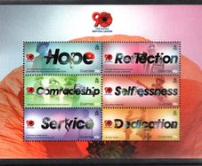 2011 Guernsey 90th Anniversary of the Royal British Legion Commemorative Stamp Miniature Sheet Mint Never Hinged (MNH)