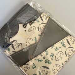 Recycle Leather Card Holder with Strap