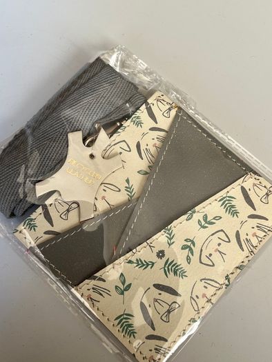 Recycle Leather Card Holder with Strap