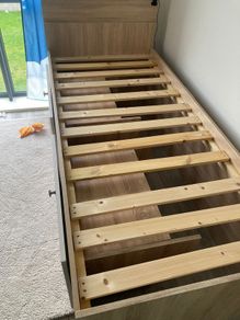 Single bed with storage