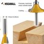 12 PCS 6.35mm 1/4 Inch Shank Tungsten Carbide Tipped Router Bit Set with Wrench (FREE POSTAGE) Image 2