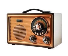 Vintage Style Bluetooth Speaker Wooden Radio