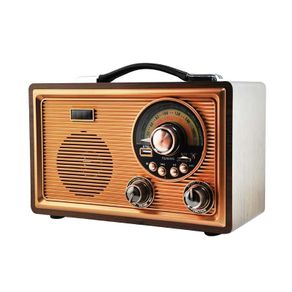 Vintage Style Bluetooth Speaker Wooden Radio