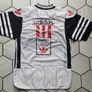 Adidas shirt T-shirt black white short sleeve vintage D164 UK 32 / 34 the  Brand Image 6