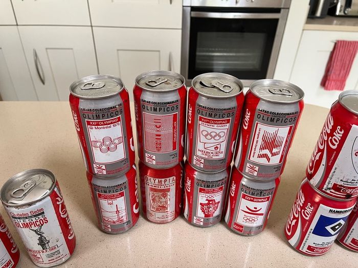 Coca Cola Can Collection 34 cans 90's