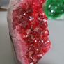 Red quartz crystal cathedral geode Image 3