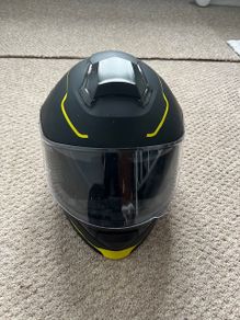 BRAND NEW Leopard Modular Motorbike Helmet - Matte Black & Neon Yellow