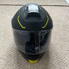 BRAND NEW Leopard Modular Motorbike Helmet - Matte Black & Neon Yellow