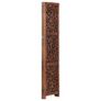 Hand carved 3-Panel Room Divider Brown 120x165 cm Solid Mango Wood Image 4