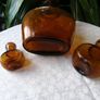 Set of 3 Antique Amber Glass Bottles - OXO 16oz & Bovril 2oz & 1/2oz. c.1900-1930. Excellent Antique Condition Image 7