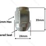 20 x Toyota, Lexus, Mitsubishi, Mazda- New Alloy Wheel Nuts - (M20) Delivery Image 2