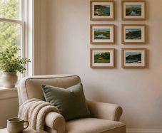 Framed Vintage Irish Postcard Collection