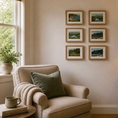 Framed Vintage Irish Postcard Collection