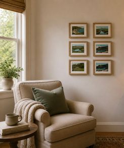 Framed Vintage Irish Postcard Collection