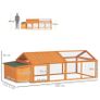Wooden Chicken Coop with Nesting Box, Openable Roof, for 4-8 Chickens Image 3