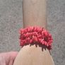 3 x Natural Blood Orange Coral Bracelets Image 7